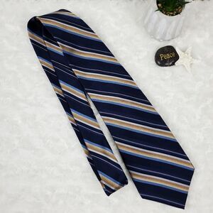 Nicole Miller Silk Tie Blue Striped